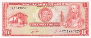 10 Soles de Oro 1970